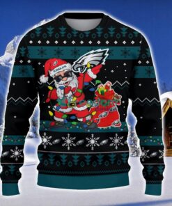 Philadelphia Eagles Santa Claus Ugly Christmas Sweater Christmas Gift 3D Sweater