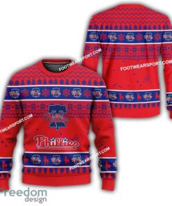 Philadelphia Phillies Xmas Pattern Ugly Christmas Sweater Gift Holidays