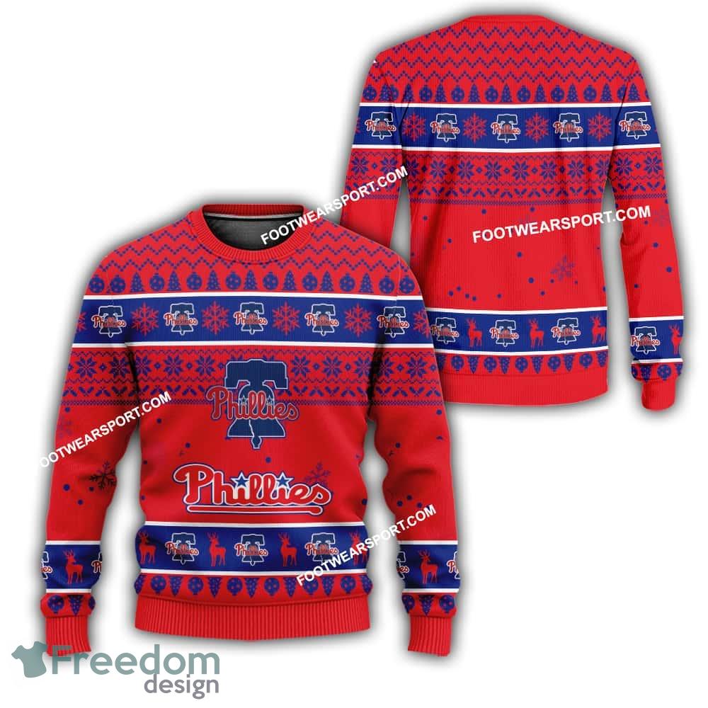 Philadelphia Phillies Xmas Pattern Ugly Christmas Sweater Gift Holidays image Philadelphia Phillies Xmas Pattern Ugly Christmas Sweater Gift Holidays - Philadelphia Phillies Xmas Pattern Ugly Christmas Sweater Gift Holidays
