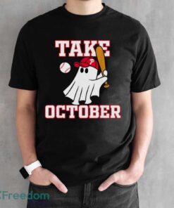 Philly Take October Philadelphia Ghost Baseball Halloween Shirt - Black Unisex T-Shirt