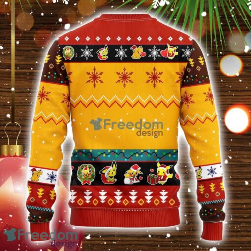 Pikachu Pokemon Ugly Christmas Sweater Yellow 1 Amazing Gift Idea Christmas Gift Product Photo 2