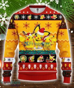 Pikachu Pokemon Ugly Christmas Sweater Yellow 1 Amazing Gift Idea Christmas Gift