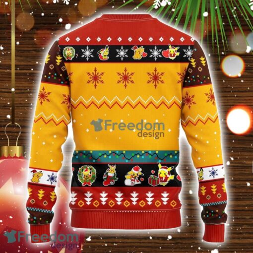 Pikachu Pokemon Ugly Christmas Sweater Yellow 2 Amazing Gift Idea Christmas Gift Product Photo 2