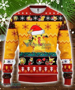 Pikachu Pokemon Ugly Christmas Sweater Yellow 3 Amazing Gift Idea Christmas Gift