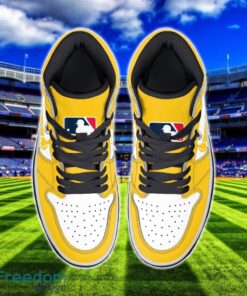 Pittsburgh Pirates Air Jordan 1 Shoes Sport Hightop Sneakers For Men And Women Custom Name Product Photo 3