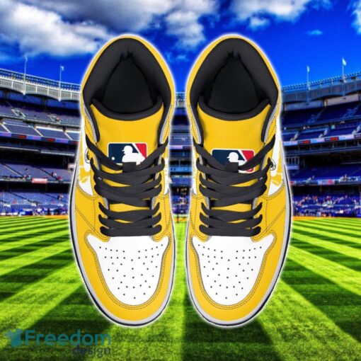 Pittsburgh Pirates Air Jordan 1 Shoes Sport Hightop Sneakers For Men And Women Custom Name Product Photo 3