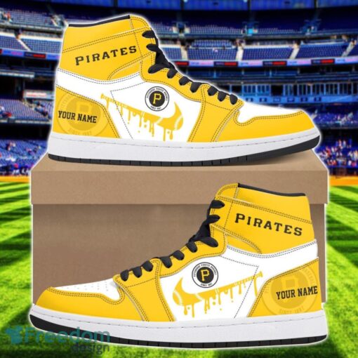 Pittsburgh Pirates Air Jordan 1 Shoes Sport Hightop Sneakers For Men And Women Custom Name Product Photo 1