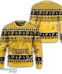 Pittsburgh Pirates Logo Pattern Knitted Christmas Sweater For Fans