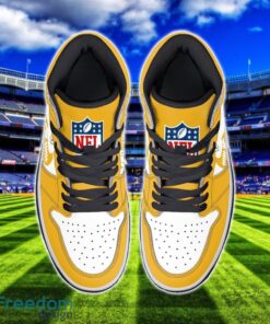 Pittsburgh Steelers Air Jordan 1 Shoes Sport Hightop Sneakers For Men And Women Custom Name Product Photo 3