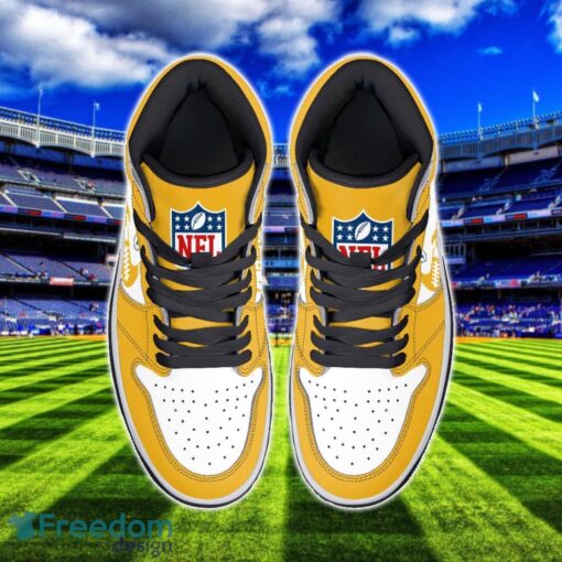 Pittsburgh Steelers Air Jordan 1 Shoes Sport Hightop Sneakers For Men And Women Custom Name Product Photo 3