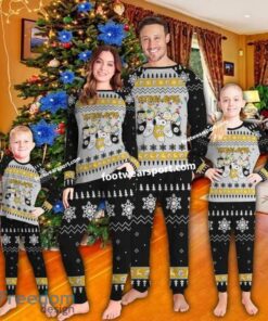 Pittsburgh Steelers Christmas Tree Xmas Family Pajamas Set For Men Women Kid