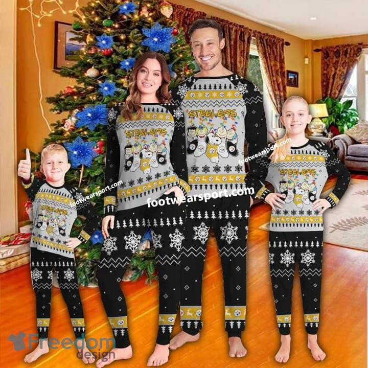 Pittsburgh Steelers Christmas Tree Xmas Family Pajamas Set For Men Women Kid image Pittsburgh Steelers Christmas Tree Xmas Family Pajamas Set For Men Women Kid - Pittsburgh Steelers Christmas Tree Xmas Family Pajamas Set For Men Women Kid