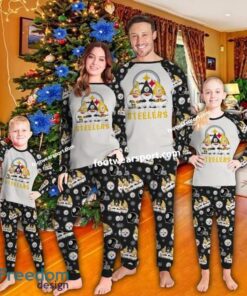 Pittsburgh Steelers Gnomies Christmas Xmas Pajamas Set Family For Adult