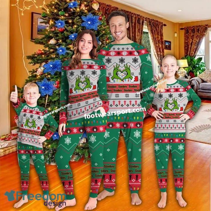 Pittsburgh Steelers Love Christmas Xmas Family Pajamas Set For Men Women Kid image Pittsburgh Steelers Love Christmas Xmas Family Pajamas Set For Men Women Kid - Pittsburgh Steelers Love Christmas Xmas Family Pajamas Set For Men Women Kid