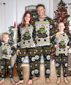 Pittsburgh Steelers Tis The Season Xmas Family Pajamas Set Kid Men Women