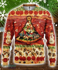 Pizza 3D Ugly Christmas Sweater Amazing Gift Idea Christmas Gift