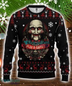 Play A Game Horror Movie Saw Ugly Christmas Sweater