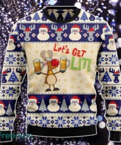 Reindeer Beer Ugly Christmas Sweater Unique Gift Best Gift