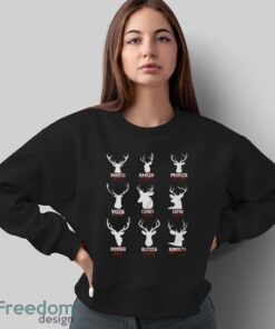 Reindeer Meat Cuts Sweatshirt, Christmas Hunter Hoodie, Reindeer Butcher Shirt - Sweatshirt