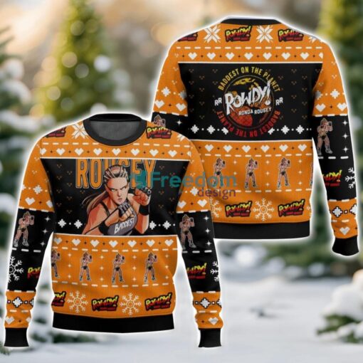 Ronda Rousey 3D Ugly Christmas Sweater Unisex Sweater Christmas Gift Product Photo 1