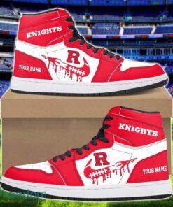 Rutgers Scarlet Knights Air Jordan 1 Shoes Sport Hightop Sneakers For Men And Women Custom Name