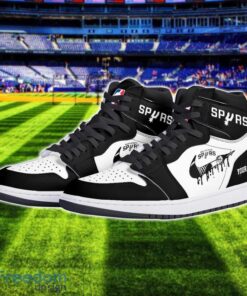 San Antonio Spurs Air Jordan 1 Shoes Sport Hightop Sneakers For Men And Women Custom Name Product Photo 2