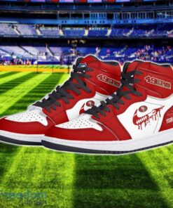 San Francisco 49ers Air Jordan 1 Shoes Sport Hightop Sneakers For Men And Women Custom Name Product Photo 2