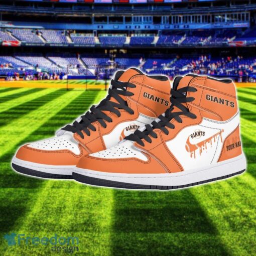 San Francisco Giants Air Jordan 1 Shoes Sport Hightop Sneakers For Men And Women Custom Name Product Photo 2