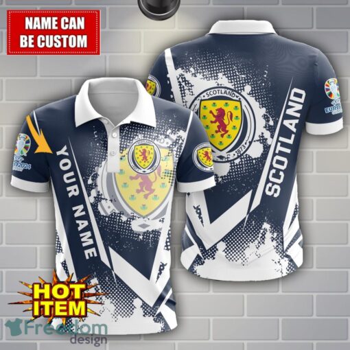 Scotland national football team Limited 3D Polo Shirt Logo Printing For Fans Custom Name Product Photo 1