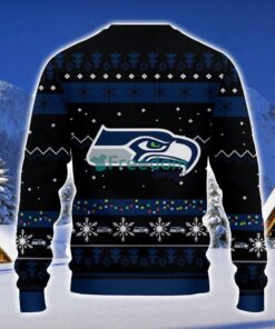 Seattle Seahawks Santa Claus Ugly Christmas Sweater Christmas Gift 3D Sweater Product Photo 2