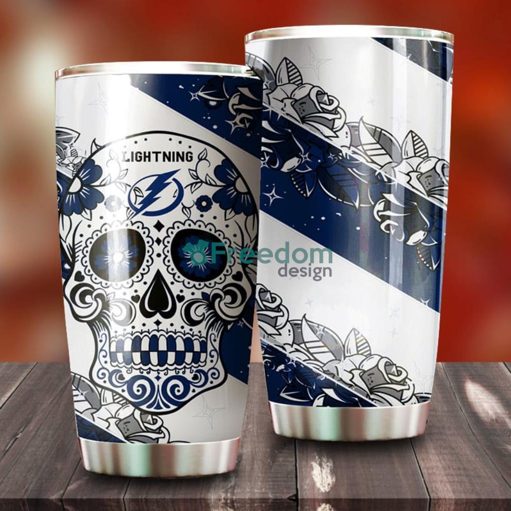 Skull Tampa Bay Lightning NHL Tumbler For Everyone image Skull Tampa Bay Lightning NHL Tumbler For Everyone Product Photo 1