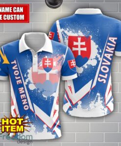 Slovakia national football team Limited 3D Polo Shirt Logo Printing For Fans Custom Name