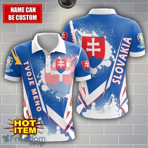 Slovakia national football team Limited 3D Polo Shirt Logo Printing For Fans Custom Name Product Photo 1