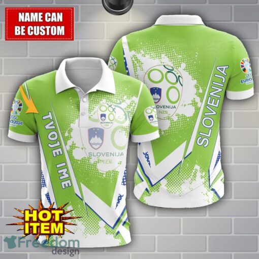 Slovenia national football team Limited 3D Polo Shirt Logo Printing For Fans Custom Name Product Photo 1