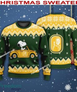 Snoopy Driving Car Bitburger Beer Logo Ugly Christmas Sweater For Men Women