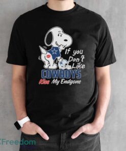 Snoopy If You Don’t Like Dallas Cowboys Kiss My Endzone Shirt Product Photo 2