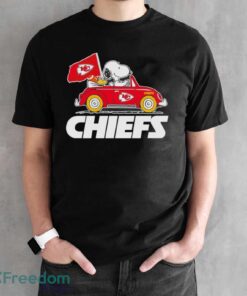 Snoopy x Woodstock driving car let’s go Kansas City Chiefs shirt Product Photo 2