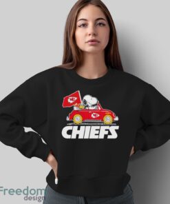 Snoopy x Woodstock driving car let’s go Kansas City Chiefs shirt Product Photo 5