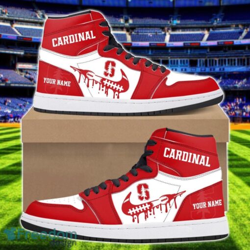 Stanford Cardinal Air Jordan 1 Shoes Sport Hightop Sneakers For Men And Women Custom Name Product Photo 1