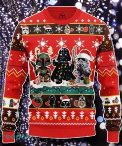 Star Wars Cute Boba Fett Darth Vader Mandalorian Ugly Christmas Sweater Unique Gift Jumper