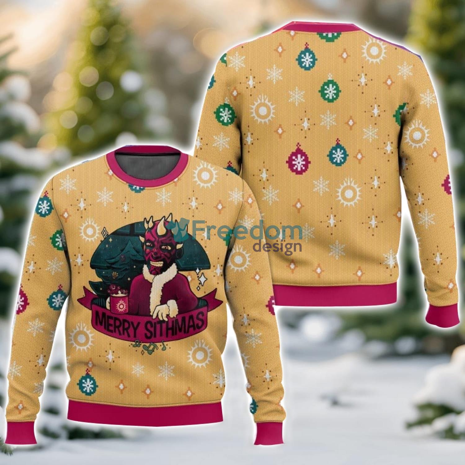 Star Wars, Mauly Sithmas Christmas Gift Ugly Christmas Sweater For Men And Women image Star Wars, Mauly Sithmas Christmas Gift Ugly Christmas Sweater For Men And Women Product Photo 1