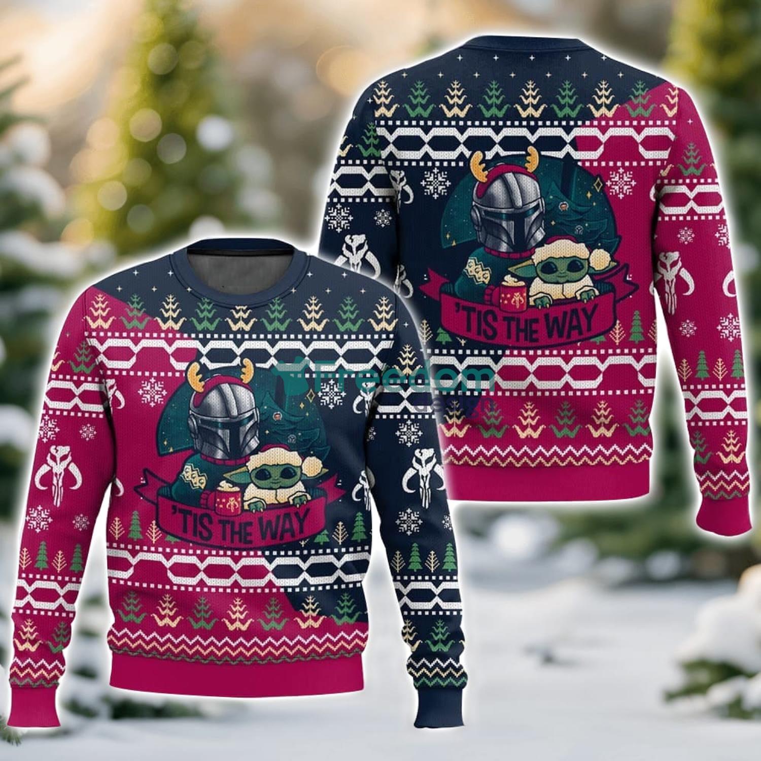 Star Wars, Tis the Way, Christmas Gift Ugly Christmas Sweater For Men And Women image Star Wars, Tis the Way, Christmas Gift Ugly Christmas Sweater For Men And Women Product Photo 1