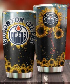Sunflower Edmonton Oilers NHL Tumbler For Everyone