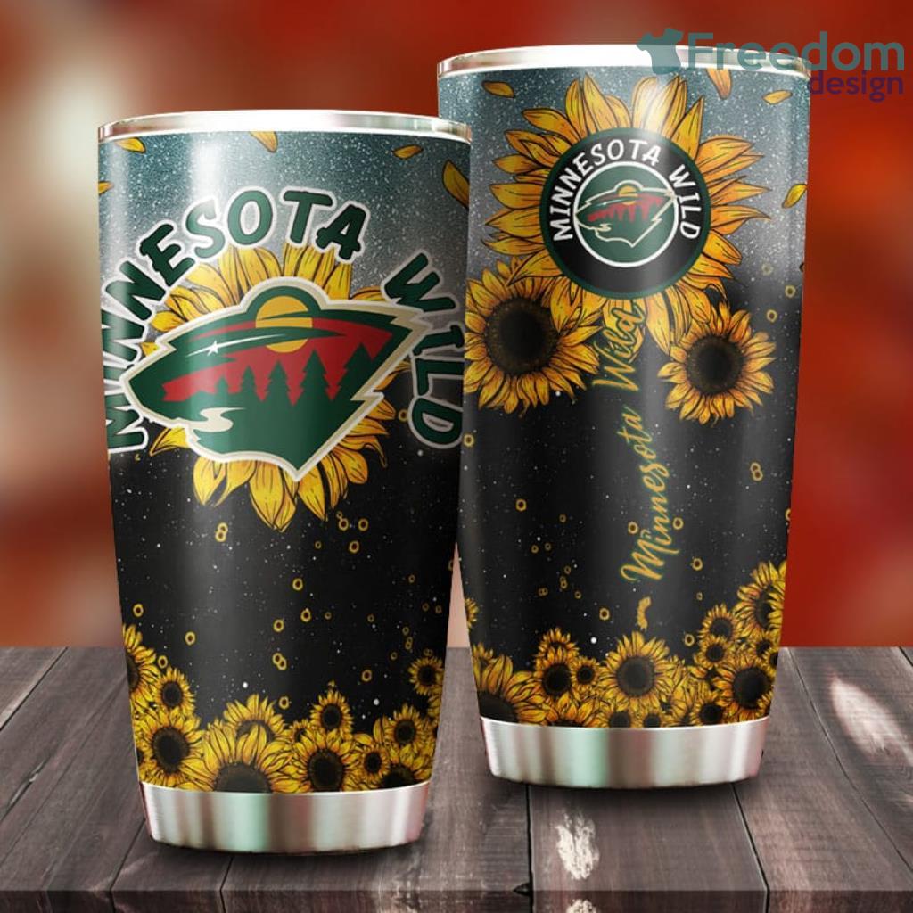 Sunflower Minnesota Wild NHL Tumbler For Everyone image Sunflower Minnesota Wild NHL Tumbler For Everyone Product Photo 1