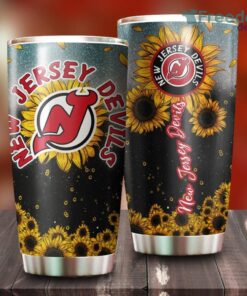 Sunflower New Jersey Devils NHL Tumbler For Everyone
