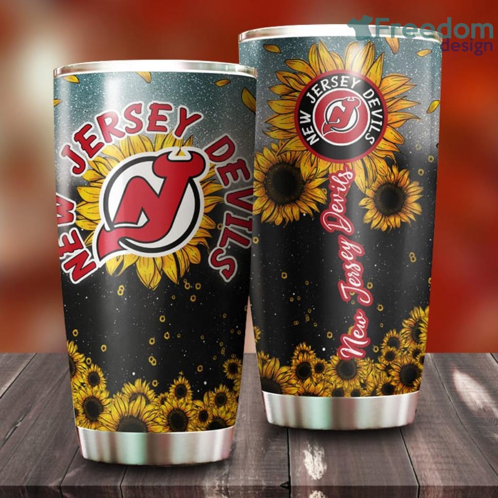 Sunflower New Jersey Devils NHL Tumbler For Everyone image Sunflower New Jersey Devils NHL Tumbler For Everyone Product Photo 1