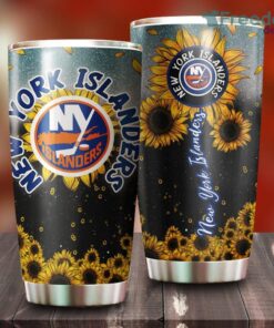 Sunflower New York Islanders NHL Tumbler For Everyone
