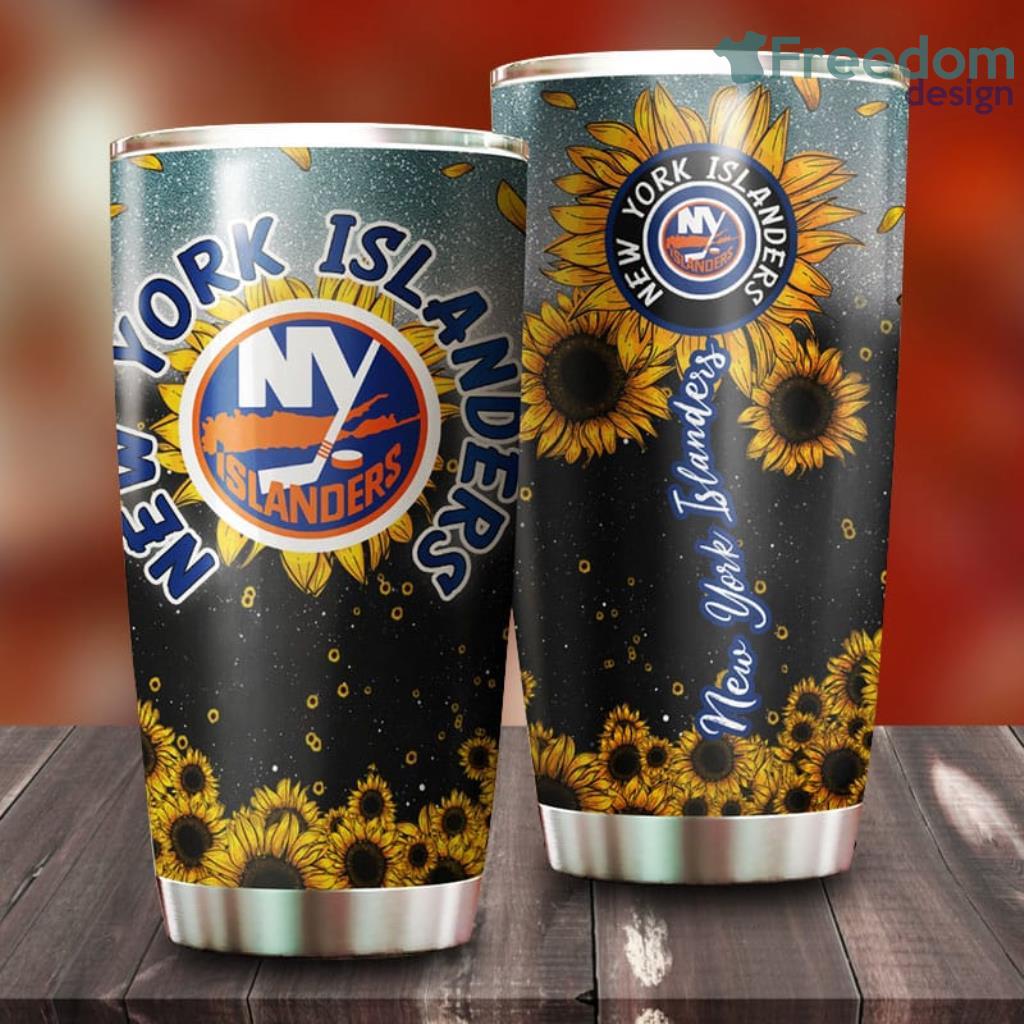 Sunflower New York Islanders NHL Tumbler For Everyone image Sunflower New York Islanders NHL Tumbler For Everyone Product Photo 1