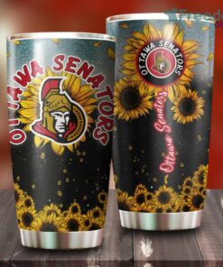 Sunflower Ottawa Senators NHL Tumbler For Everyone