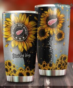 Sunflower Sunshine Detroit Red Wings NHL Tumbler For Everyone